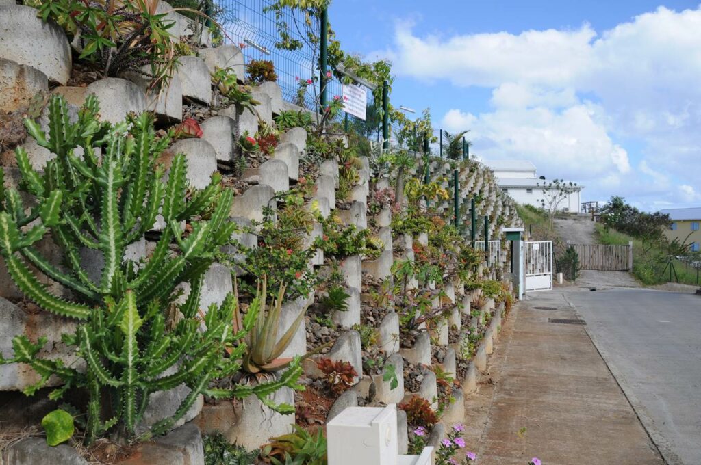 Réalisation - Mur de soutènement Atalus standard sapeb | Béton Futé : Sapeb Martinique, Préfakit, SDPI